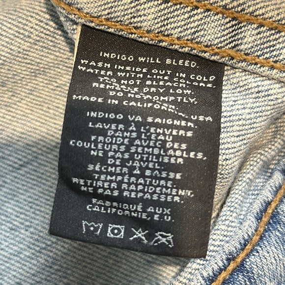 J brand atomic light blue denim jean jacket size Medium - Picture 8 of 8